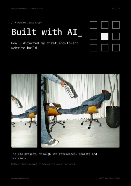 Cover: Built with AI, how I directed my first end-to-end website build